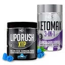 NDS Nutrition XTP Thermogenic Blue Berry Snow Cone (45 Serve) e Keto-Max Advanced 3-in-1 Pills Carb Blocker Appetite Suppressant (90 Capsule)