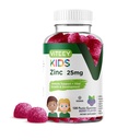 Viteey Zinc per bambini Gummies, 25mg - Supporto immunitario per bambini e adolescenti - potente antiossidante naturale, bambini Zinc Vitamin Supplement - Vegan, Gelatin Free, Gluten Free - Tasty Chewable Berry Flavor Gummy