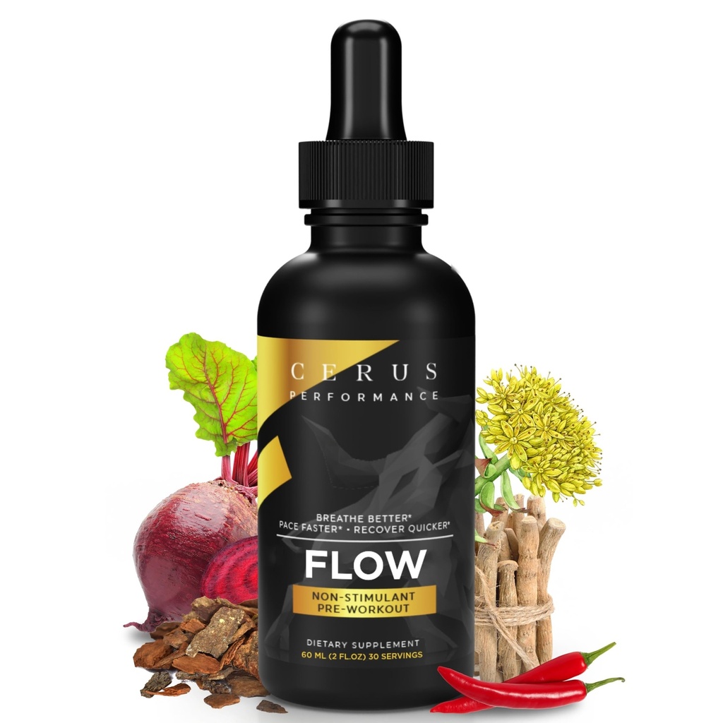 Pre-allenamento senza stress – potenzia Stamina, supporta la salute del cuore con erbe naturali, Vegan-Friendly - 2 Fl Oz