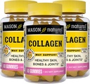 MASON NATURAL Collagen Gummies - Supporta pelle sana, ossa e articolazioni, sapore tropicale, Kosher, 60 Gummies (Pack of 3)