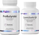 Tesseract Gut & Immune Support Bundle – ProButyrate 600mg & QuerciSorb Quercetin 400mg, 120 + 90 capsule, soluzioni anallergiche, Gastrointestinal & Immune Health