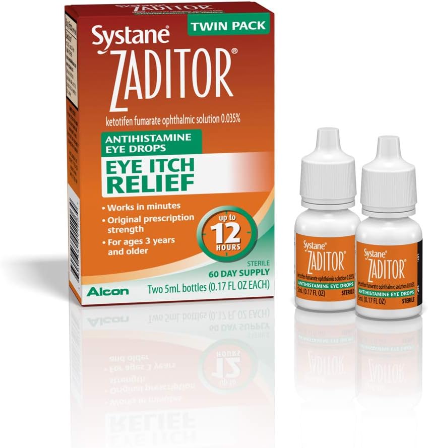 Systane Antihistamine Gocce degli occhi, Twin Pack, 5-mL Ogni, 0.17 Ounce (Pack of 2)