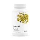 THORNE - Vitamina K - Vitamine K1 e K2 (come MK-4 e MK-7) Supplemento - Supporta le ossa forti* - Ingredienti clinicamente studiati - Glutine, Latticini & Soy-Free - 60 Serve