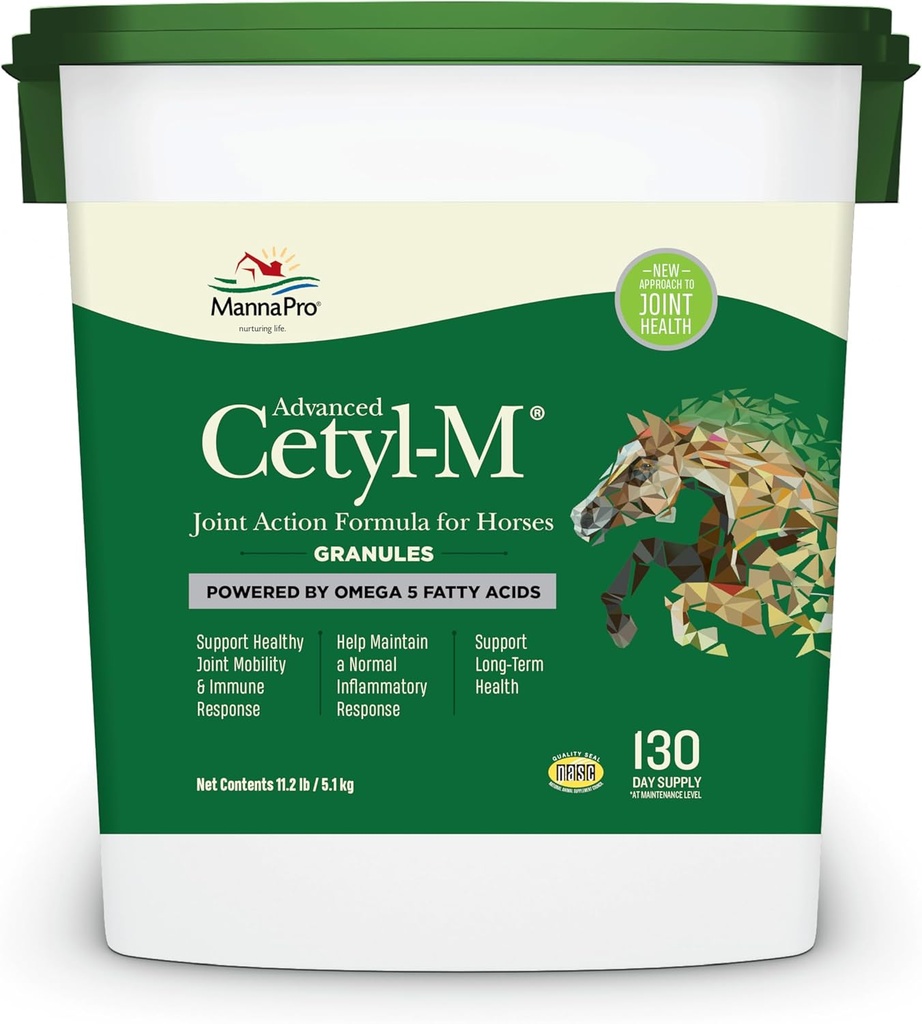 Manna Pro Cetyl-M Joint Supplement per cavalli - Alimentato da Omega 5 acidi grassi - 11.2 lb