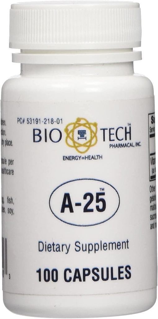 A-25 Vitamina A Palmitate Integratore alimentare Per la visione immunizzazione della crescita cellulare metabolismo osseo - 100 capsule