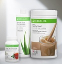 Trio Combo HERBALIFE Formula 1 Miscela nutrizionale sana (Cafe Latte 780g)-Aloe aloe aloe cocentrate Pint (Original 473ml) - Concentrato di erbe (Original 102g)