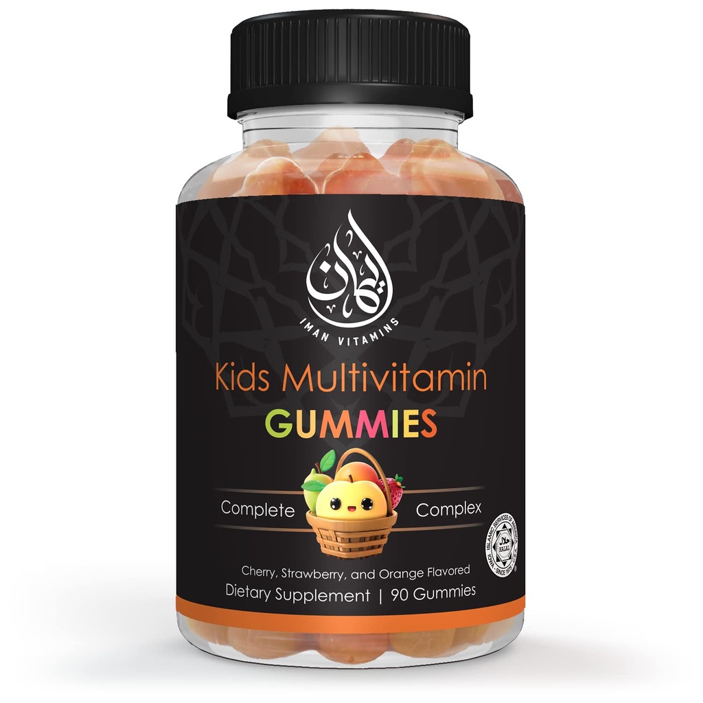 Alal Kids Multivitamin Gummies | Vitamina C, D, Zinc, A, E, B6, B12, Biotin, Folate, Inositol | Rafforza il metabolismo, le ossa e l'immunità | Vegetariano | Gluten Free | 90 Count