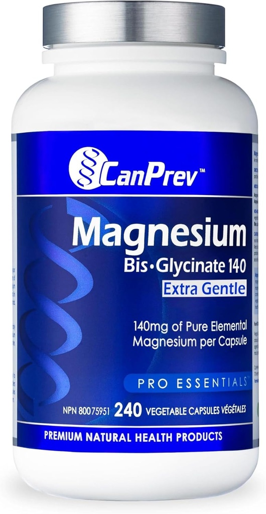 CanPrev Magnesio Bis-Glycinate 140 Extra Gentle Vegi Capsule, 240 Conte