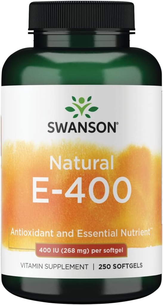 Swanson Vitamina Naturale E 400 Iu (268 Milligrammi) 250 Sgels