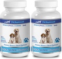 Supporto Bone per Cuccioli - Cani Ultra Vitamine - CHEWABLE - Formula Avanzata - Minerali Premium - Bones Calcium Cane - 2 Bottiglia (180 Chews)