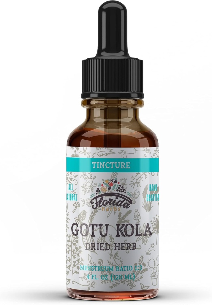 Gotu Kola Tincture, Estratto di Gotu Kola Organico, Gotu Kola Drops (Centella Asiatica)