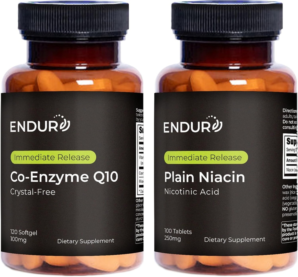 Prodotti di resistenza Co-Enzyme Q10 senza cristalli (120 softgels) B3 Niacina di pianura