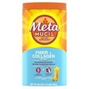 Metamucil Daily Fiber + Collagen, Psyllium Husk Powder, Plant Based Fiber Supplement, Sugar-Free with Stevia, 3-in-1 Fibra Supplemento per la salute digestiva, Arancia aromatizzata, 90 Dosi