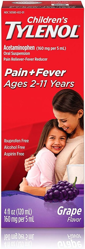 TYLENOL Sospensione orale per bambini Uva Splash Flavor 4 oz
