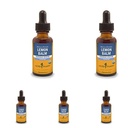 Estratto di liquido di balsamo biologico certificato di Herb Pharm per il supporto di sistema nervoso calmo, alcool di canna organica, 1 oncia (pacchetto di 5)