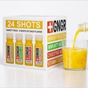 +GNGR 24 Shots Variety Pack di Immunity Organic Boosting Ginger Shots - Freddo Pressato Ginger Shots per Tutto Natural Digestive and Immune Support - Niente Artificial - USDA Organic 2 fl oz (Pack of 24)