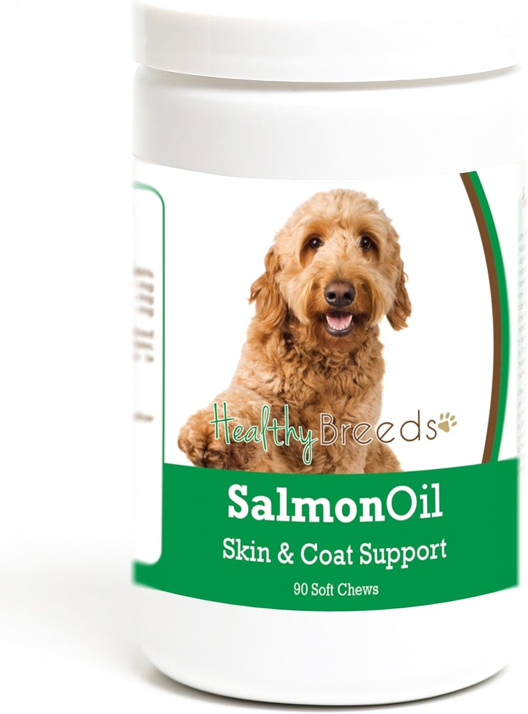 Allevamenti sani Goldendoodle Salmon olio Soft Chews 90 conte