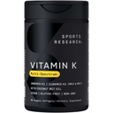 Ricerca sportiva Vitamina K Multi-Spectrum - Tre tipi di vitamina K: K1, K2 MK-4 & K2 MK-7 - Vegan Friendly, Plantgel Capsule - 60 softgels