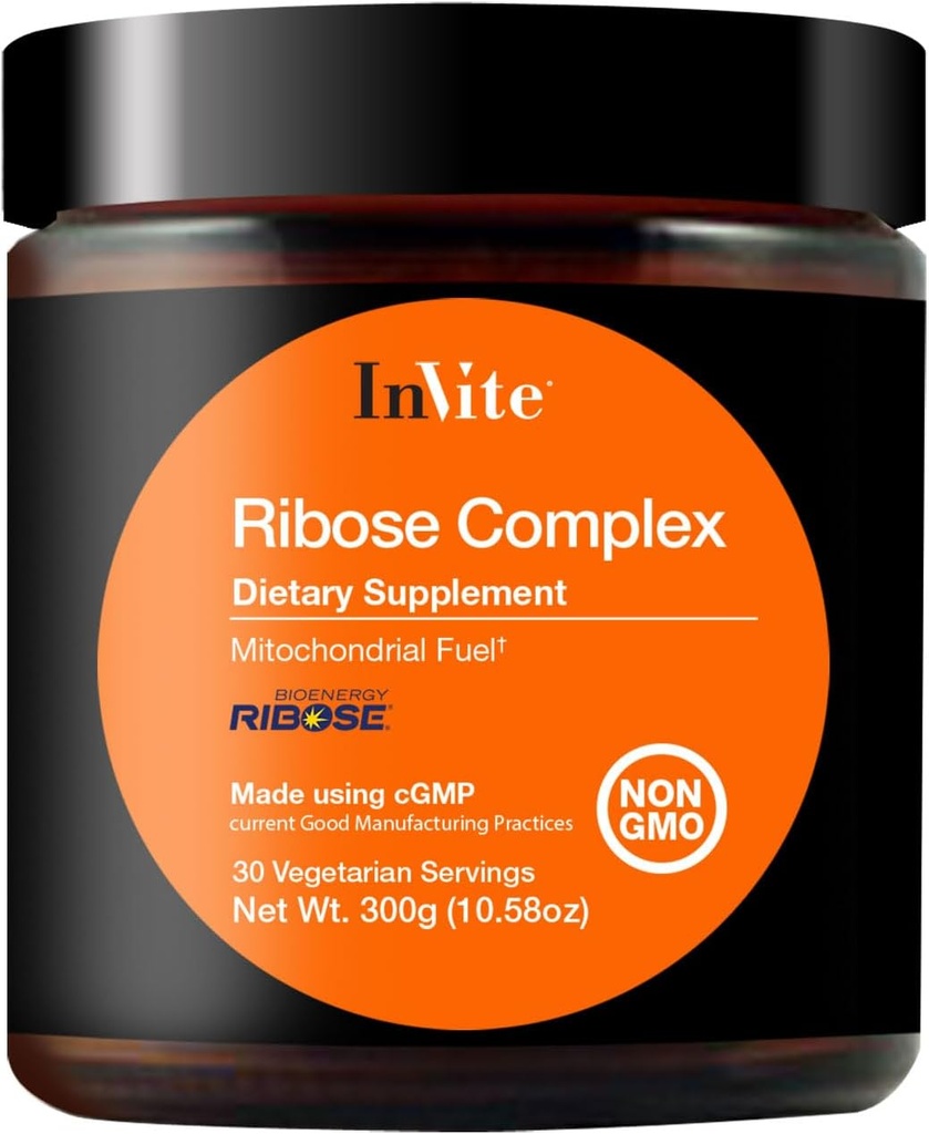 Invite Health Ribose Complex - Supporta energia e resistenza durante l'esercizio Utilizzo di una miscela completa di ingredienti, Compreso D-Ribose - 30 Serve