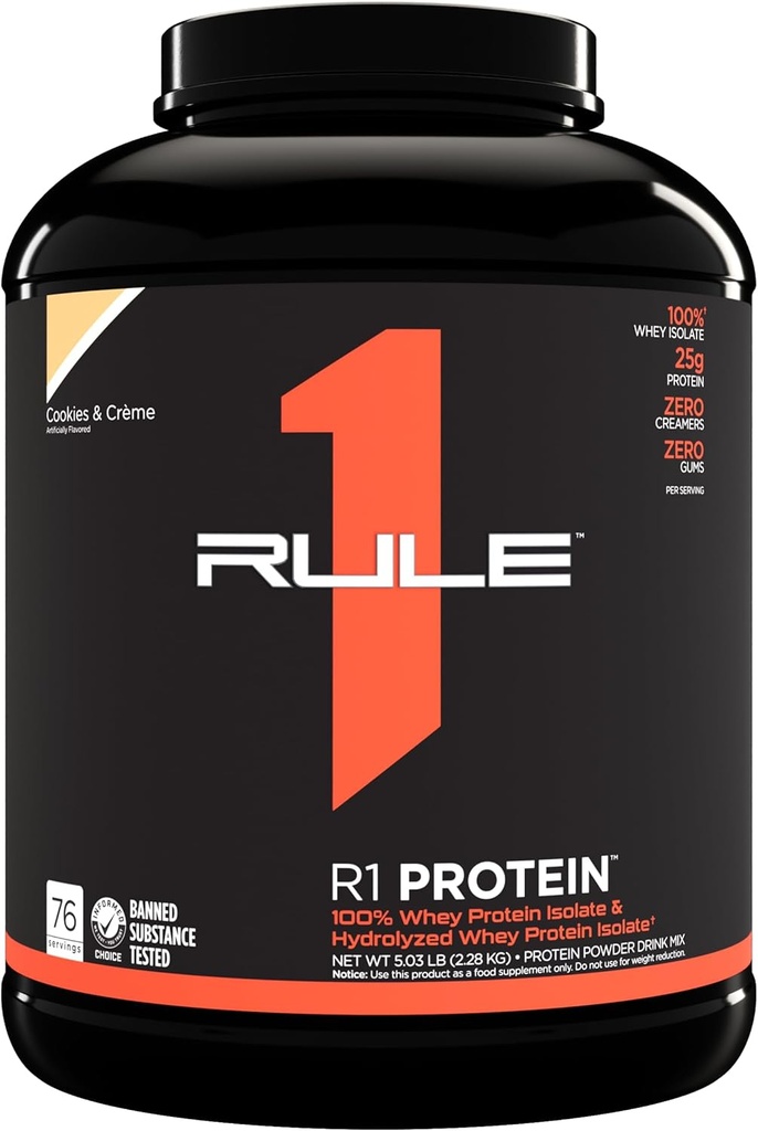 R1 Protein,76 Serve, Cookies & Crème