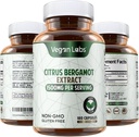 Vegan Labs Citrus Bergamot Extract 1500MG- 180 Vegan Capsules- 25:1 Citrus Bergamia Extract- Supporti Salute generale e Protezione Antiossidante- Gluten Free, Non-GMO