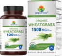 Brieofood Organic Wheatgrass 1500mg, 45 Serve, Vegetariano, Senza Glutine, 90 compresse vegetariane