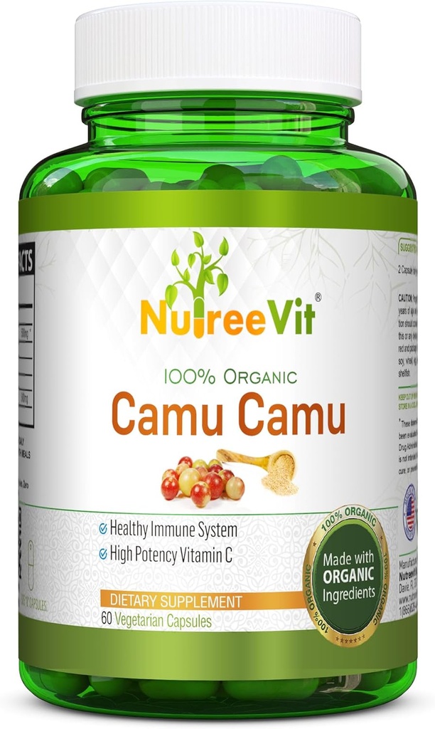 NurteeVit 100% biologico Camu capsule 500mg (conto 60)