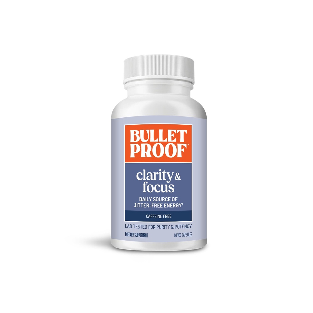 Clarity & Focus Capsules, 60 Count, Caffeina-Free Supplemento per Promuovere la Clarity Mentale e l'Alertness, Ex denominata Smart Mode, Packaging May Vary