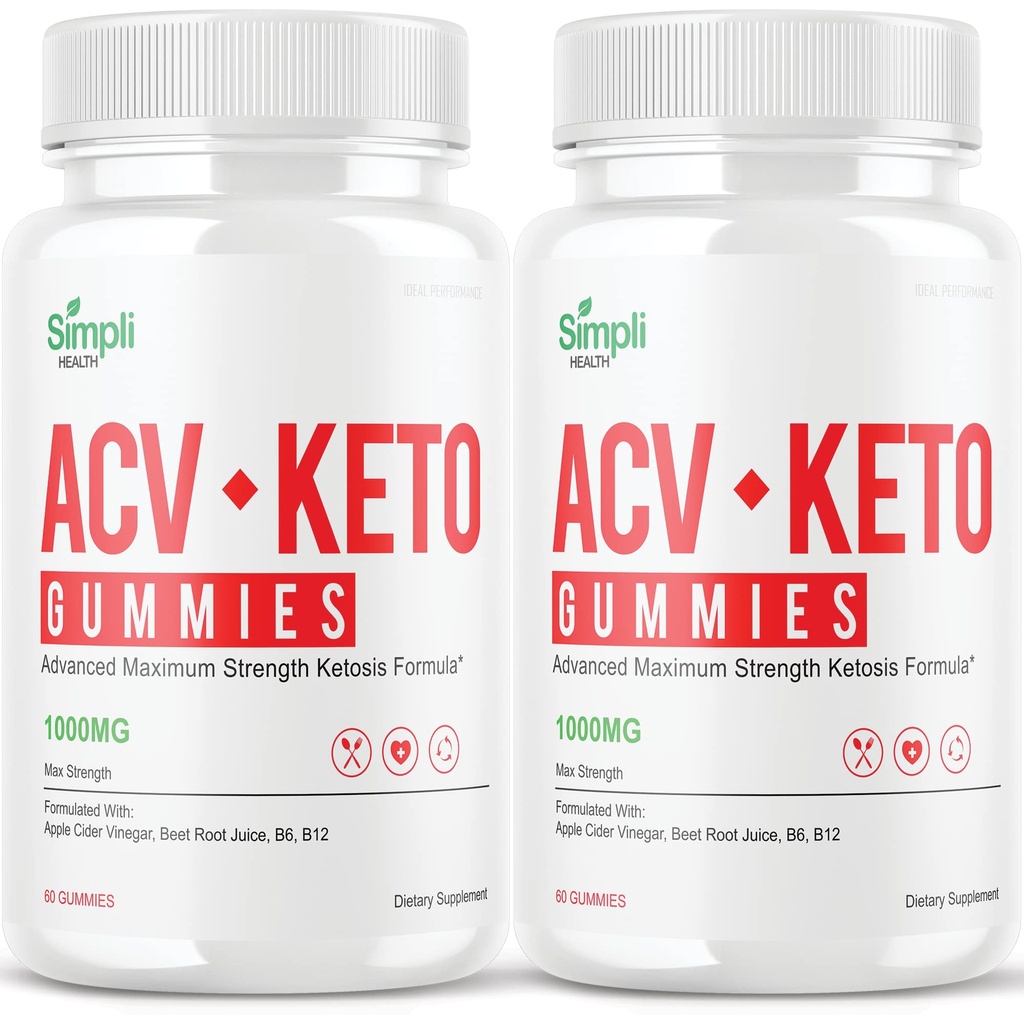 IDEAL PERFORMANCE (2 Pack) Simpli ACV Ketos Gummies Salute Simpli Gummies Simplihealth Gummies Simply Acc (120 Gummies)