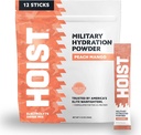 HOIST Electrolyte Drink Mix Powder Sticks – Rapid Rehydration, Military Hydration Formula – Peach Mango (12 pacchetti mono-sorve)