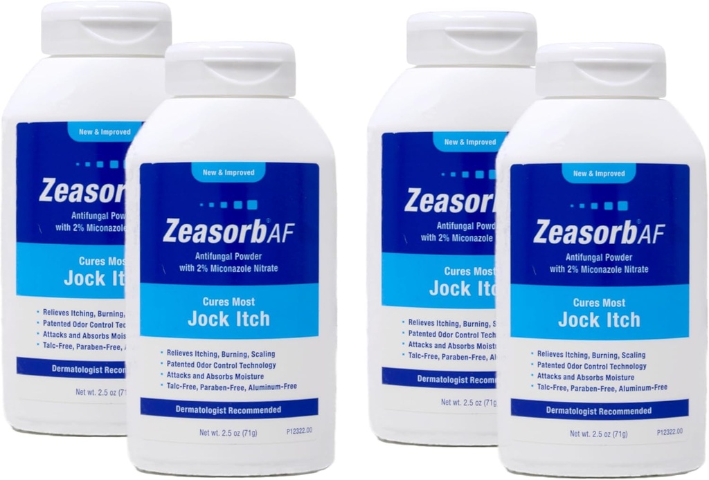 Polvere di Zeasorb, Jock Itch, 2.5 oncia (4 confezione)