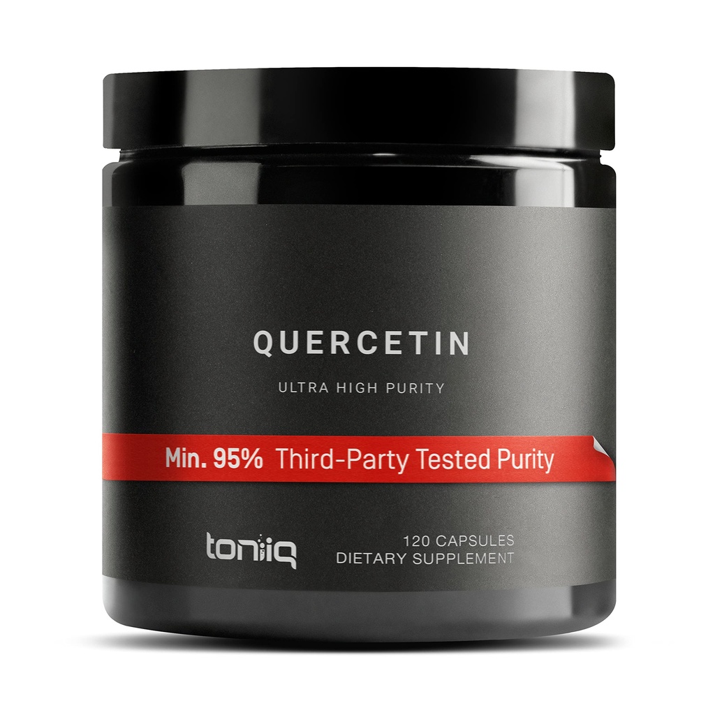 Toniiq Ultra High Purity Quercetin Capsule - 95%+ Altamente purificato e Biodisponibile - 1000mg Per Serving - 120 capsule supplemento Quercetin