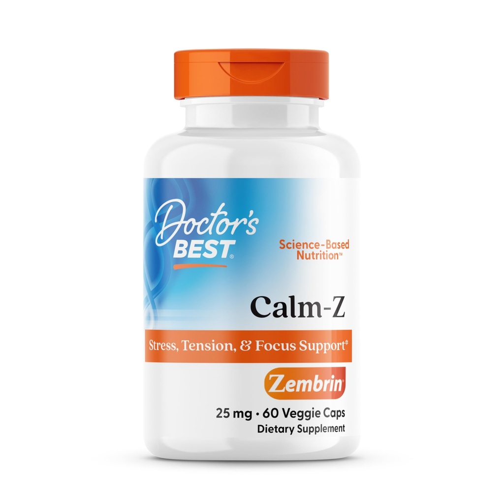 La migliore calma del dottore con Zembrin, supporto di stringa & Mood, 25mg Veggie Caps, 60Count