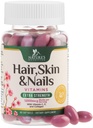 Hair, Skin & Nails Vitamine per le donne - Biotin 5000mcg per sostenere la crescita dei capelli con l'olio di Argan, il collagene e l'acido ialuronico, bella, pelle più forte, Hair & Nails supplemento di vitamina - 60 Softgels