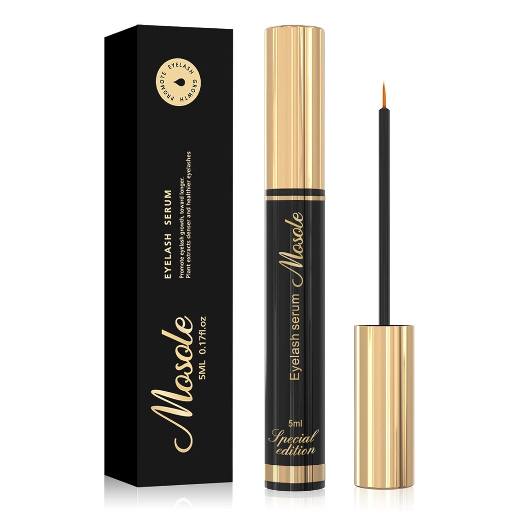 Siero di crescita della ciglia Premium - 5ml Fuller & Longer Looking Eyelashes Lash Enhancing Serum per le ciglia naturali o le estensioni della spazzatura & Brows, Vegan & Cruelty-Free