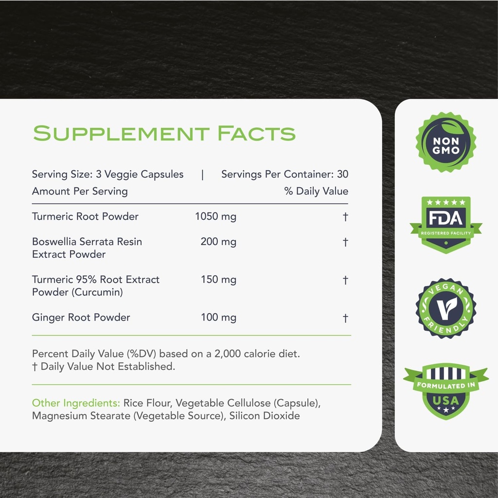KaraMD Comfort Guard X24 | Joint & Movement Support Supplement | Curcumin Turmeric, Boswellia & Ginger | Gratuito Discomfort & Joint Stiffness | Non-GMO, Gluten Free & Vegan Friendly (4 Pack)