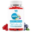 VITA GLOBE Biotin Gummies 5,000 mcg – Extra Strength Hair, Skin & Nails Support – Mixed Berry Flavor, Vegan, Non-GMO Gummy Vitamins for Women & Men – 40 Count (Pack of 1)