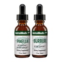 NutraMedix Detox Support Bundle - Gocce liquide per la pulizia & Detox Support & Occassional Brain Fog - Pinella Anise Drops & Burbur Extract for Healthy Detoxification (2 Conte, 1 Oz)
