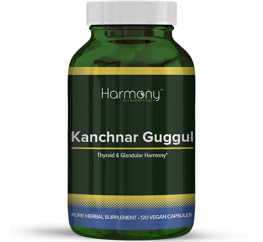 Kanchnar Guggul – Armony tiroide e ghiandolare – 120 capsule vegane – Harmony Nutraceuticals Guggul Resina