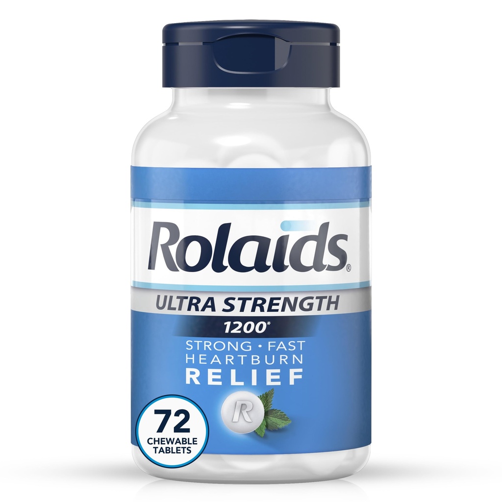 Rolaids Ultra resistenza Antacid Chewable Tablets, zecca, 72-Paese