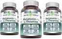 Amazing Formulas Melatonin 10 Mg Plus L-Theanine 5.5 Mg Supplemento | 120 compresse | Non-GMO | Gluten Free | Made in USA | Confezione da 3
