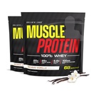 COLOSSAL LABS Muscle Whey Protein polvere di proteine aromatizzata, 25.000 mg di aminoacidi/Serving, filtrata a freddo (Packaging May Vary) (10 Pound (Pack of 2), Vanilla)
