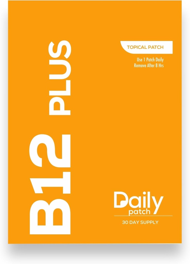 Patch giornaliero B12 Energy Plus Supplemento Topical 30 giorni di alimentazione