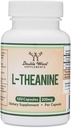 L-teanina 200mg doppia resistenza - Supporta la risposta e il relax del sonno della salute - 120 capsule (Third Party Tested, Gluten Free, Vegan) di Double Wood