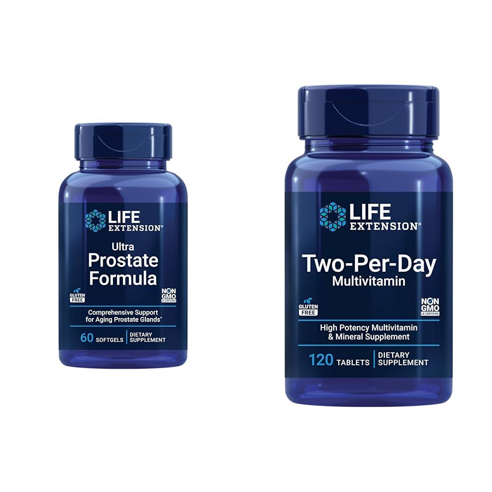 Prolungamento della vita Formula Ultra Prostate, Sega Palmetto per gli uomini, pigeo, pungendo Nettle Root, licopene & Two-Per-Day High Potency Multi-Vitamin & Mineral Supplement - Vitamine, Minerali