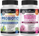 BioSchwartz Probiotic 40 miliardi CFU 60 Contatore + Probiotici Menopausa per le donne 30 Conte