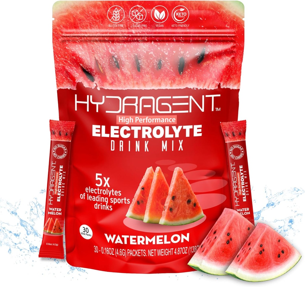 Zero Sugar Electrolyte Stick Packs | 1200mg Core Electrolytes | Magnesium & Potassium per l'idratazione e il recupero