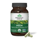 ORGANIC INDIA Neem Leaf Capsule - Integratore di erbe, Supporta la pelle e la salute immunitaria, Vegan, Gluten Free, USDA Certified Organic - 90 Count