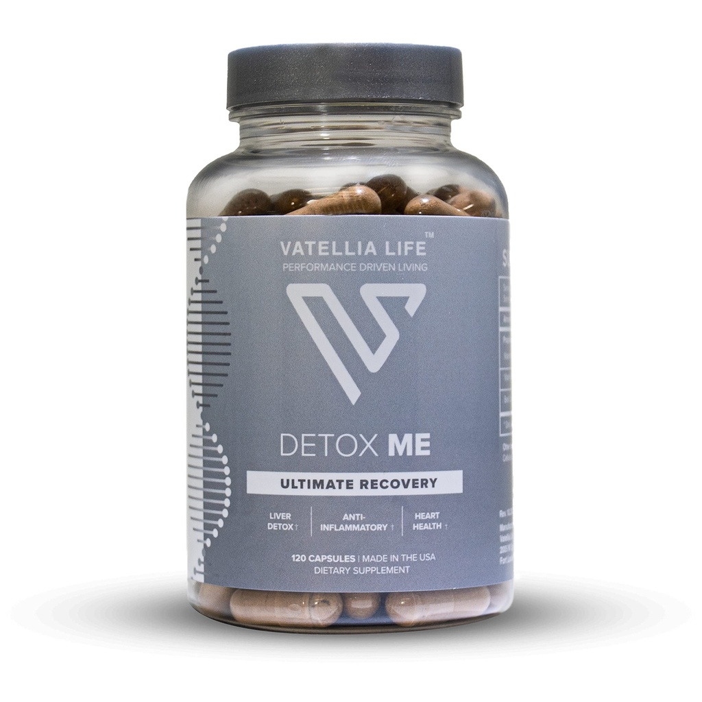 Vatellia Vita Nuovo da Detox Me - Boosts Energy Sulfite Eliminazione - Supporta Digestione & Gut Salute - Vitamina K2 (MK-4), Plus B12, Folate - 60 giorni di alimentazione - Supplemento per uomini e donne - 120 Conte