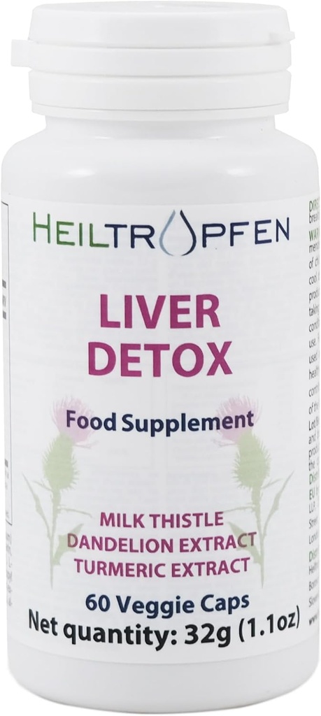 Heiltropfen Liver Detox Cappucci vegetariani | 60 capsule | Integratore alimentare
